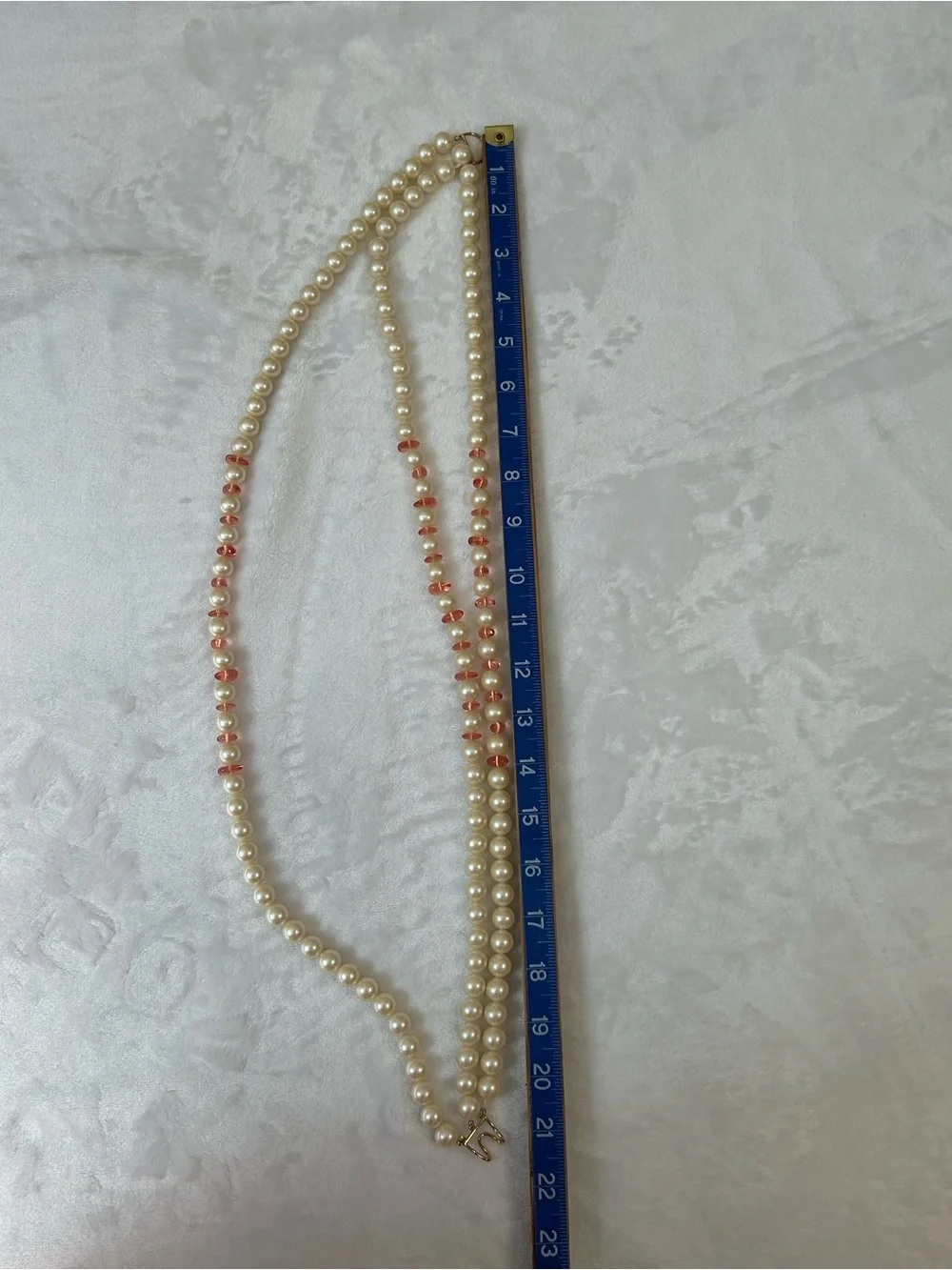 Monet Triple Strand Faux Pearl Necklace - Picture 9 of 9